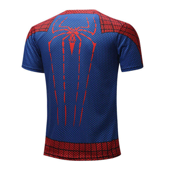 quick dry spider man red shirt