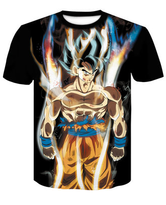 Childrens Dragon Ball T Shirt Short Sleeve Anime Print Tee