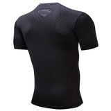 Black Superman T Shirt For Gym - PKAWAY