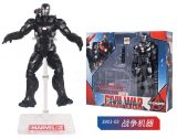 6 Inch Iron Man Black Action Figure Toy Doll