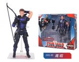 6 Inch Hawkeye Civil War Action Figure Toy Doll for kids