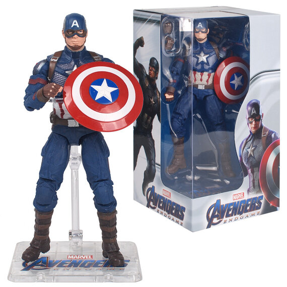 ABS PVC Captain America Toy Doll