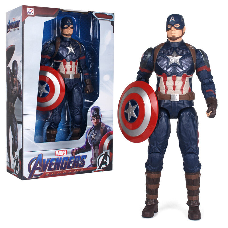 14-Inch Captain America Marvel Superhero Action Figure Toy - PKAWAY