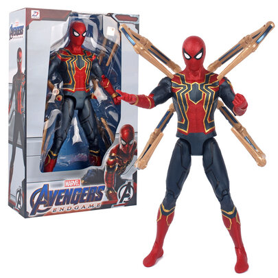 Avengers Marvel Iron Spider 14-inch-Scale Superhero Action Figure Toy for kids with cool gift box