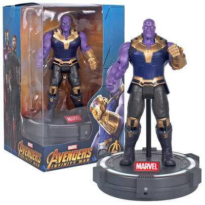 kids 7-inch Marvel Thanos Action Figure With Luminous Base,gift box