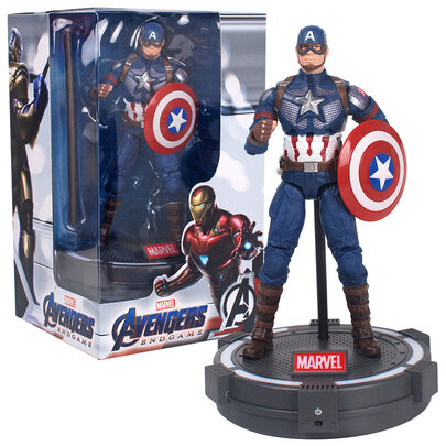 Avengers Marvel Endgame Titan Hero Series Captain America 7-inch-Scale Superhero Action Figure Toy with Luminous base