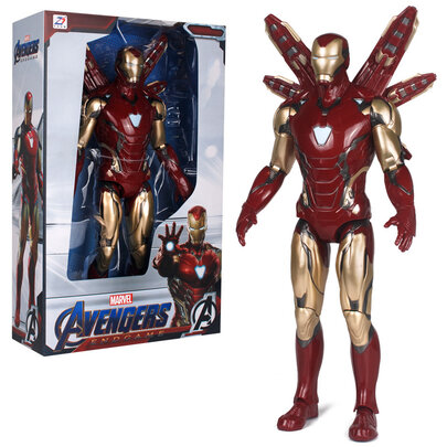 Superhero Red Iron Man Action Figure Toy For Childrens 7-inch with gift box