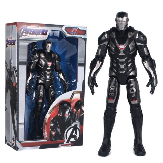 Marvel Avenger Doll Toy 7-inch Black Iron Man Action Figure,pvc