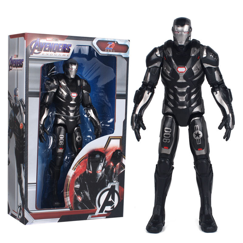  Marvel Avengers Action Figures - Iron Man, Hulk, Black