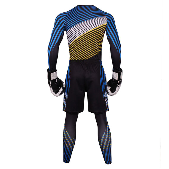 3 Pieces blue affordable leggings running shorts compression workout top tee for mens