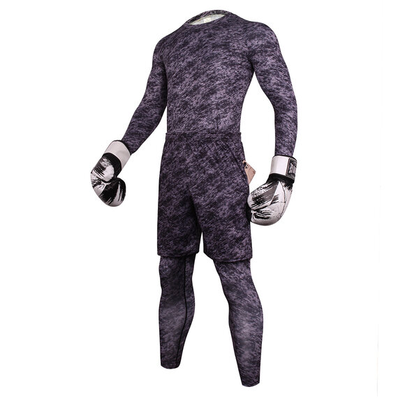 Cool Tiktok Popular Sportwear For Mens 3 Pieces Comfortable compression sportwear