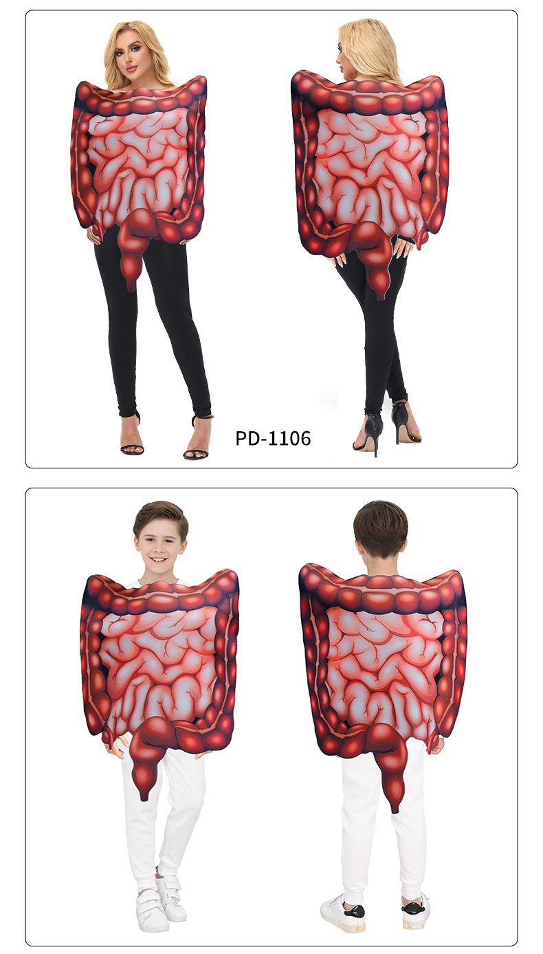 Human Intestine Halloween Costume - model show