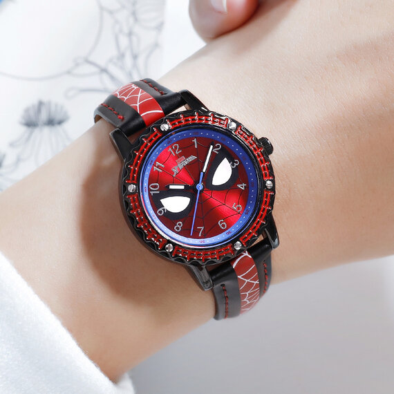 Red Spider-man Wrist Watch For Childrens,adjustable strap