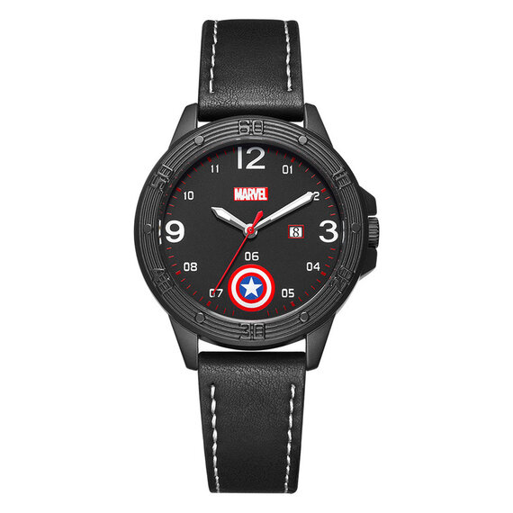 black captain america avenger wrist watch for young man