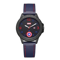 Blue Captain America Marvel Wrist Watch With Adjustable Strap