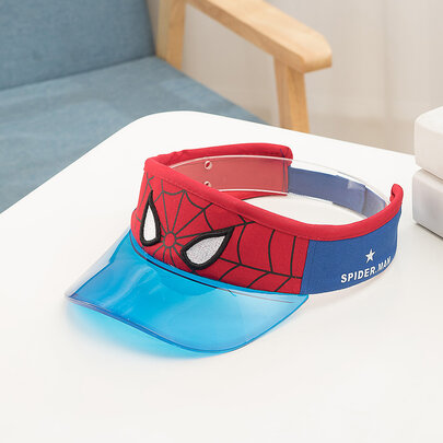 Unisex Marvel Avenger Far From Home Spiderman Wide Brim Sun Visor Black For Kids