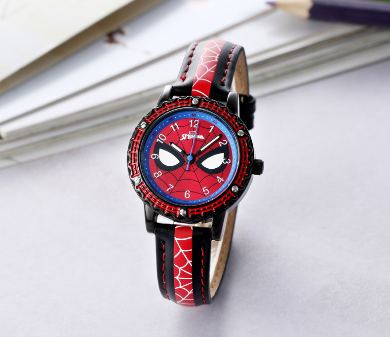 red Spider-man Quartz Wrist Watch For Kids