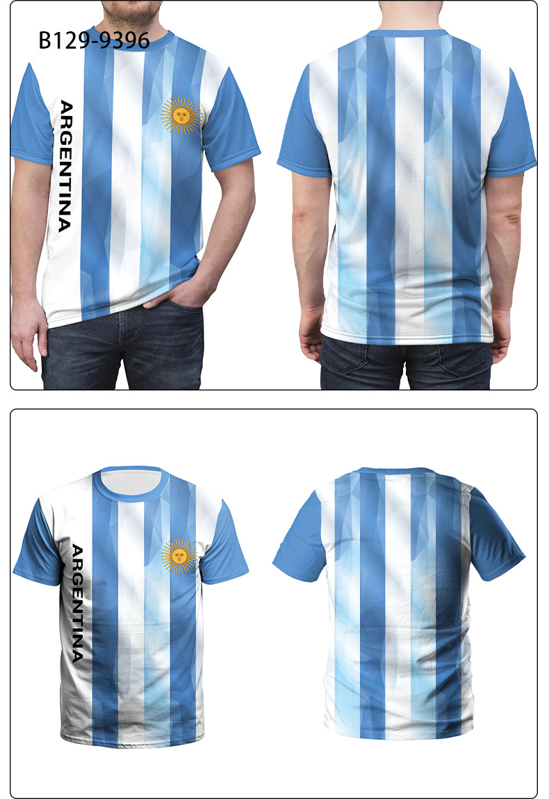 Patriotic Argentina National Flag Tee Shirts