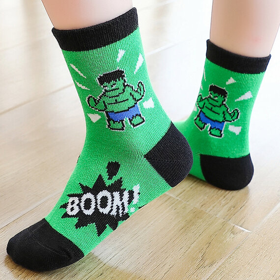 5 Pairs Marvel Avenger Superhero Socks For childrens