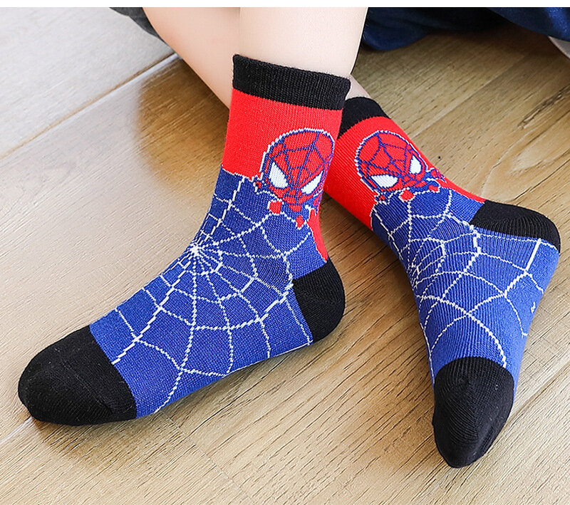 5 Pairs Marvel superhero Socks For kids