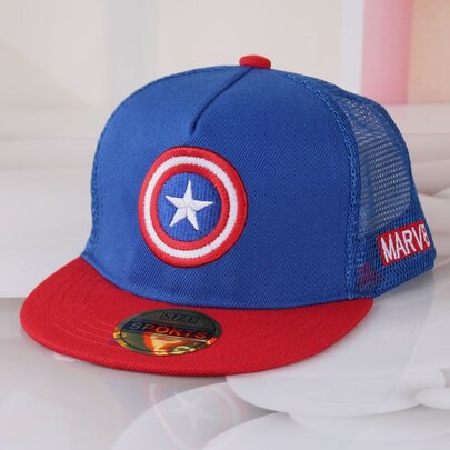 Adjustable Blue Captain America Shield Avengers Baseball Cap For Children