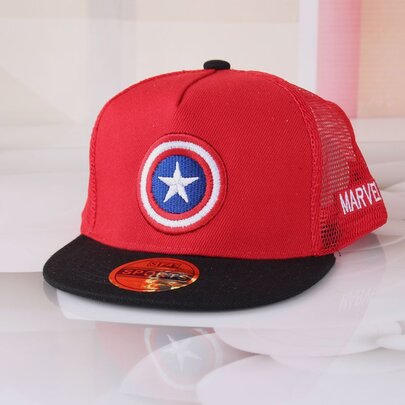 Adjustable Red Captain America Shield Avengers Baseball Cap For Children