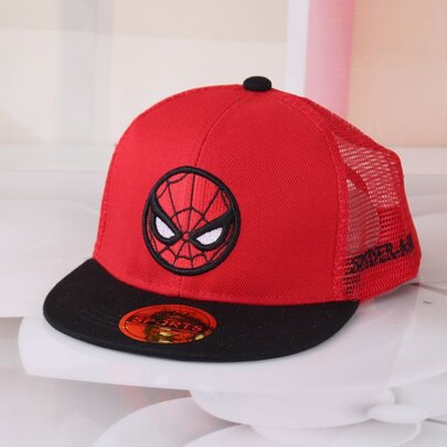 Children's Red Black Spiderman Avengers Baseball Cap - Adjustable