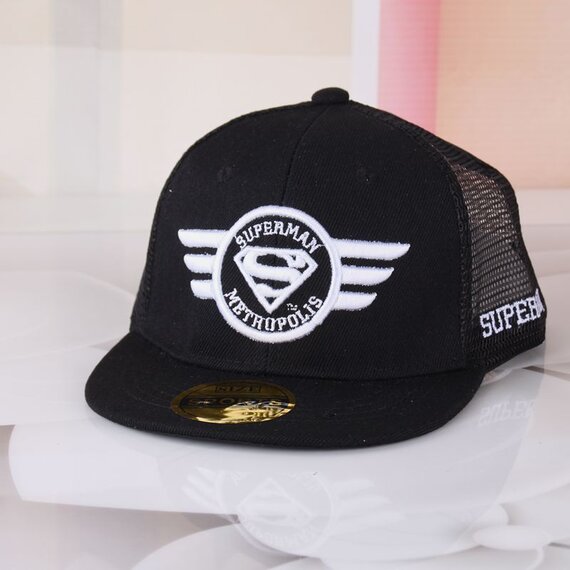 Black Superman Avengers Baseball Cap For Boys