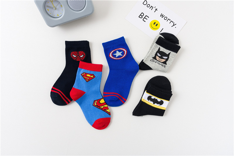5 packs avenger socks for children