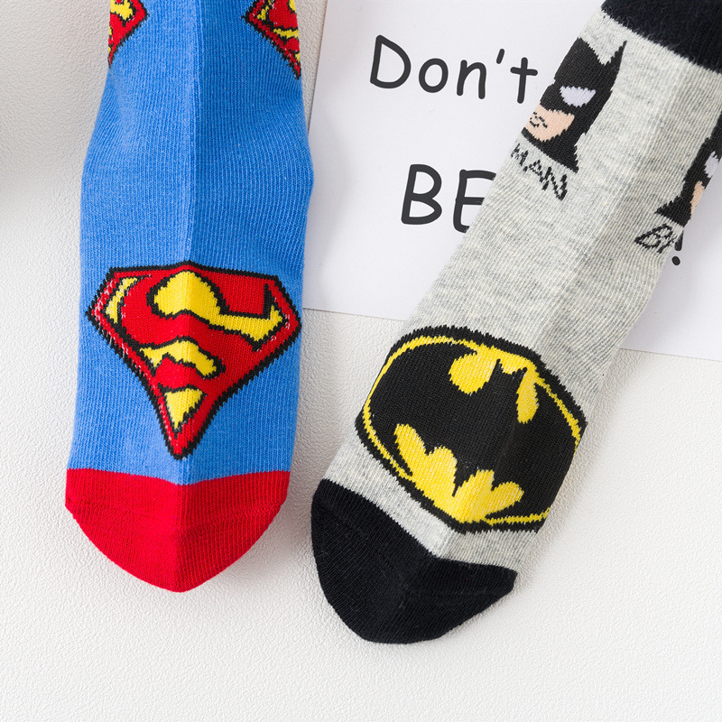 batman & superman avengeer socks for kids - product detail