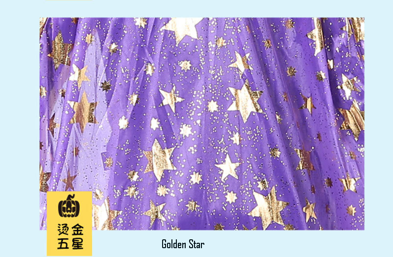 Children's Classic witch or wizard with Star Pattern Printed Design