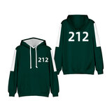 DarkGreen Squid Game Pullover Hoodie Cosplay Costume