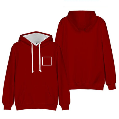 Front Man Red Square Squid Game Pullover Hoodie Cosplay Costume