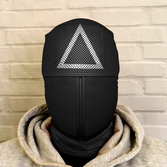 Front Man Triangle Mask Squid Game Black