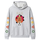 Cool Little Girl Doll Netflix Squid Game Hoodie - Grey