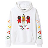 Cool Little Girl Doll Front Man Netflix Squid Game Hoodie - White