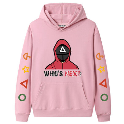Cool Who Is Next Netflix Squid Game Hoodie - Pink