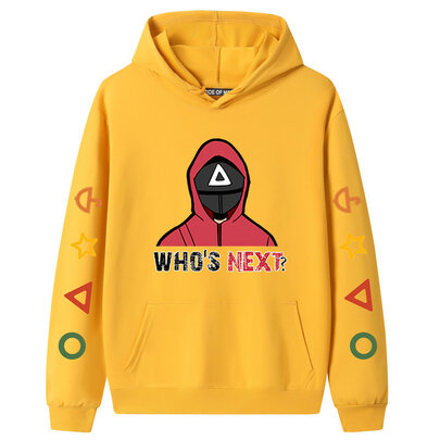 Cool Who Is Next Netflix Squid Game Hoodie - Yellow