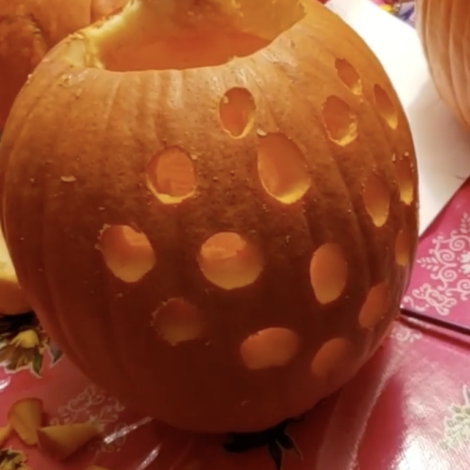 Polka dots pumpkins