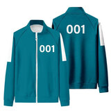 Player Number 001 Squid Game Track Jacket Blue