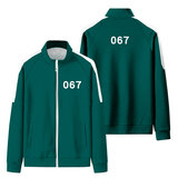 Player Number 067 Squid Game Track Jacket Green