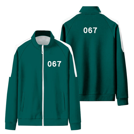 Player Number 067 Squid Game Track Jacket Green