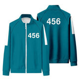 Player Number 456 Squid Game Track Jacket Blue