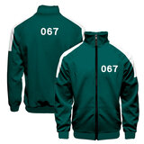 Player Number 067 Squid Game Track Jacket Green
