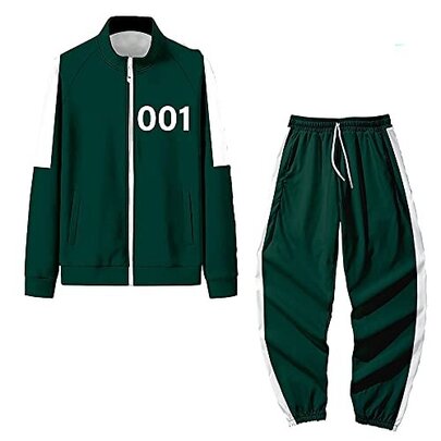 Player Number 001 Squid Game Tracksuit Green Netflix TV Show