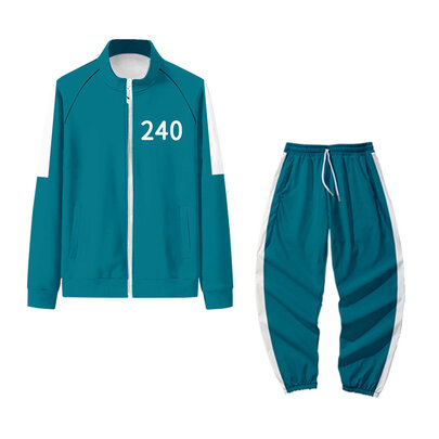 Player Number 240 Squid Game Tracksuit Blue Netflix TV Show