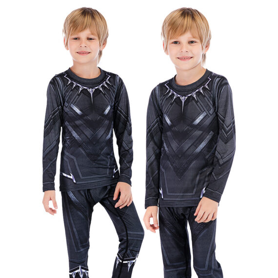 black panther cosplay costume for boys
