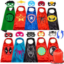 5PCS Double Design marvel avenger superhero cape mask set 01