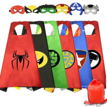 6PCS Marvel Avenger Superhero Cape Mask Set For Kids 06