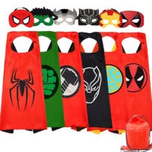 6PCS Marvel Avenger Superhero Cape Mask Set For Kids 07